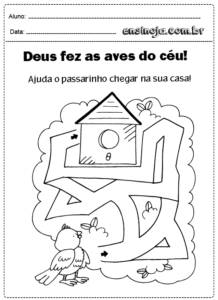 Atividade labirinto educação infantil