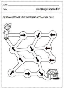 Atividade labirinto educação infantil