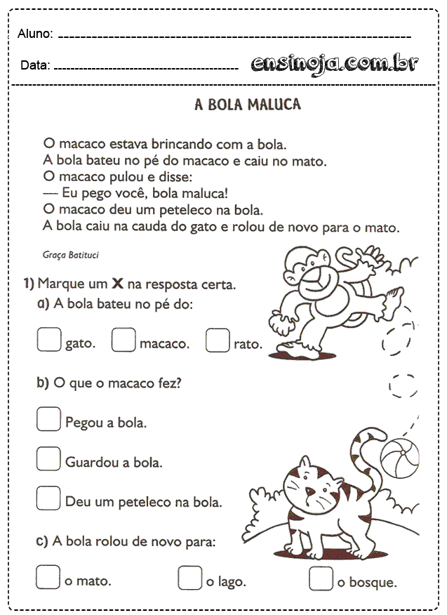 Atividades de interpretação de texto para a educação infantil