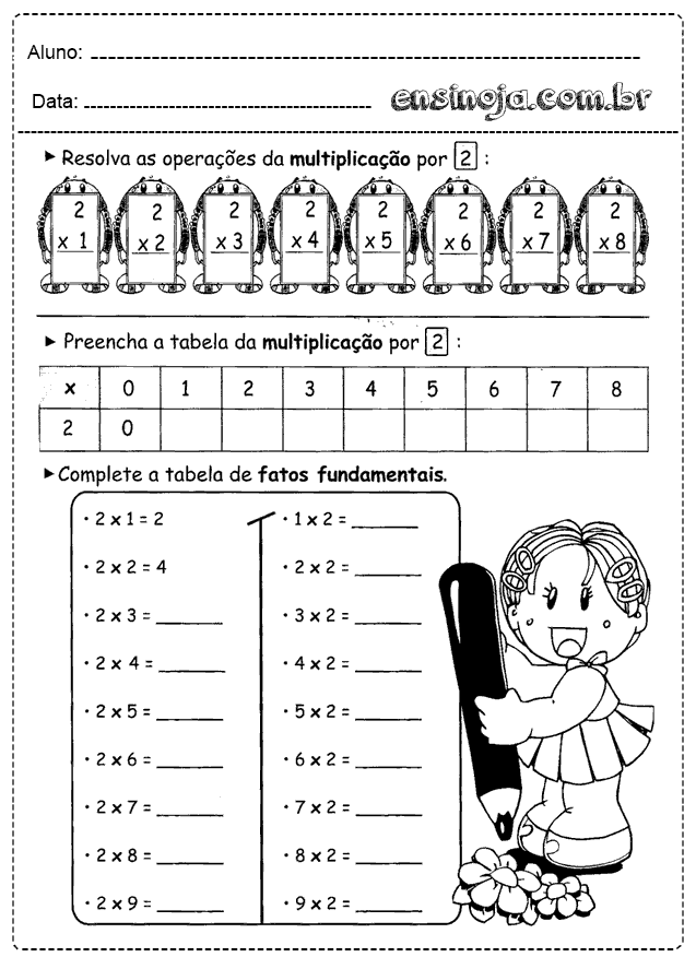 Atividades de Divisão para Imprimir