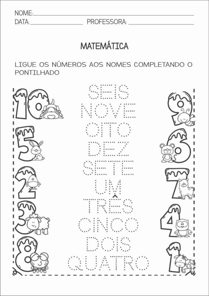 Atividades para ligar educação infantil para imprimir como faço