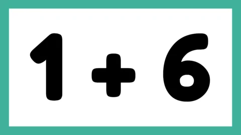 Imagem mostrando a operação matemática 1 + 6
