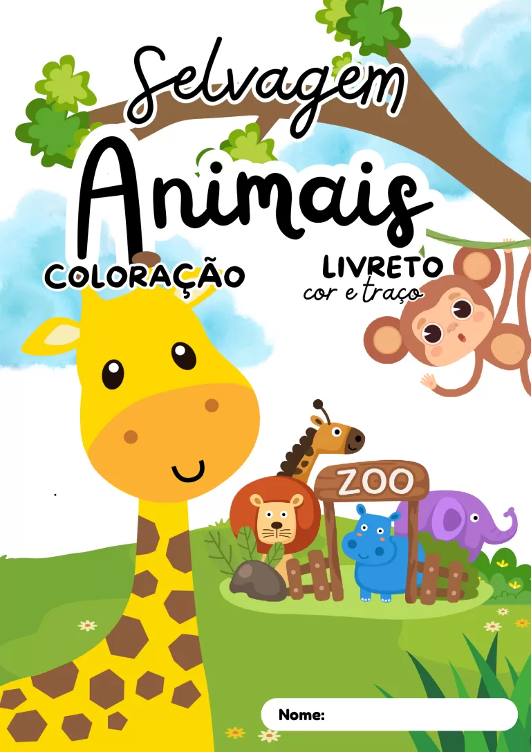 Animais selvagens para colorir