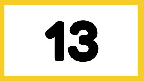 Número 13 em destaque