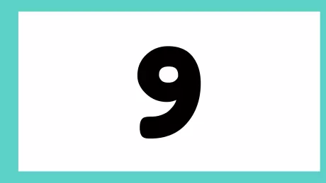 Número 9 em destaque