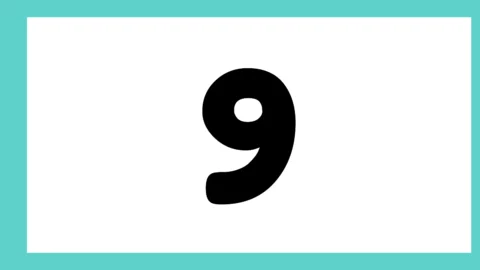 Número 9 em destaque
