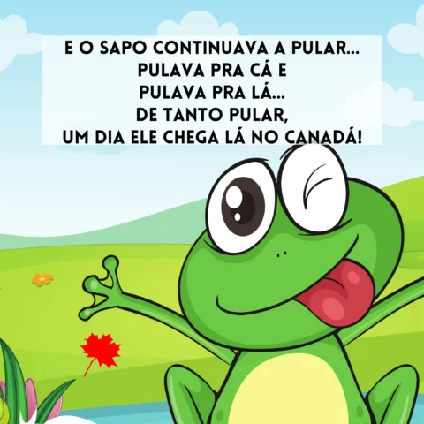O sapo que continua pulando em direção ao Canadá.