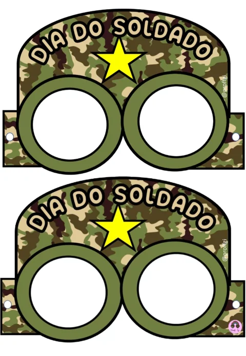 Combo: atividades, molde dia do soldado para imprimir