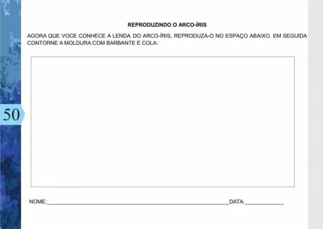 Atividade de reprodução do arco-íris para crianças.
