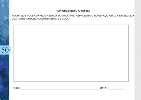 Atividade de reprodução do arco-íris para crianças.