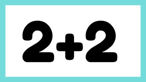 Representação da soma 2 + 2