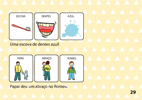 Uma escova de dentes azul ao lado de uma boca sorridente e uma gota de tinta azul.