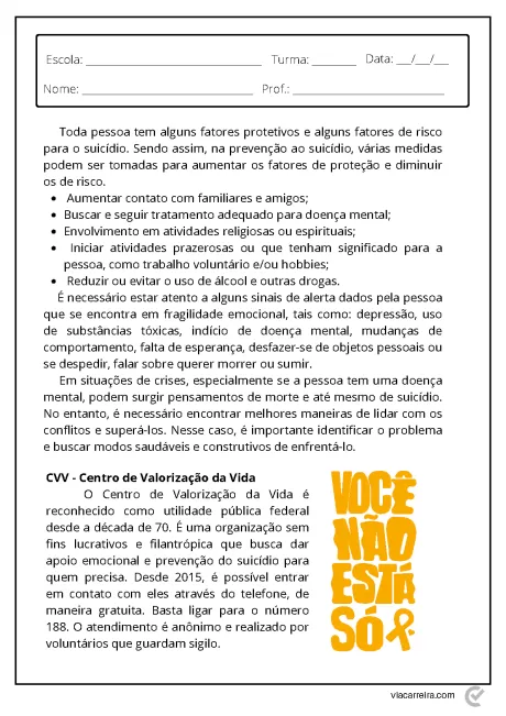 Texto sobre fatores de proteção e risco para a saúde mental, incluindo dicas para melhorar o bem-estar.