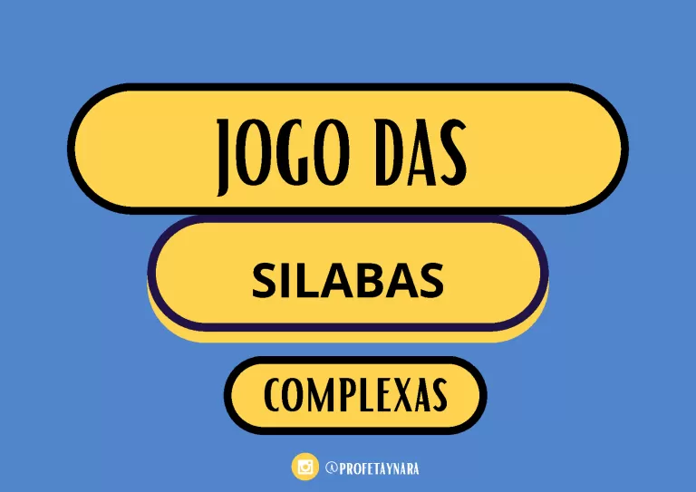 Jogo das sílabas complexas