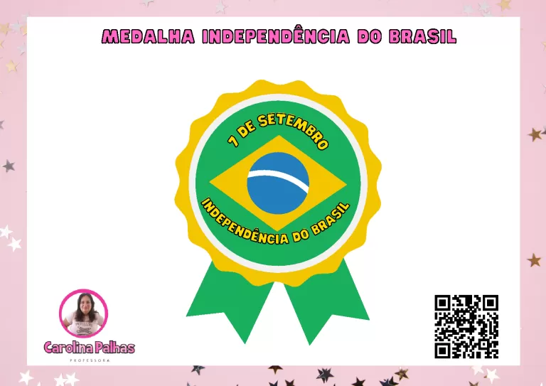 Medalhas 7 de setembro para imprimir