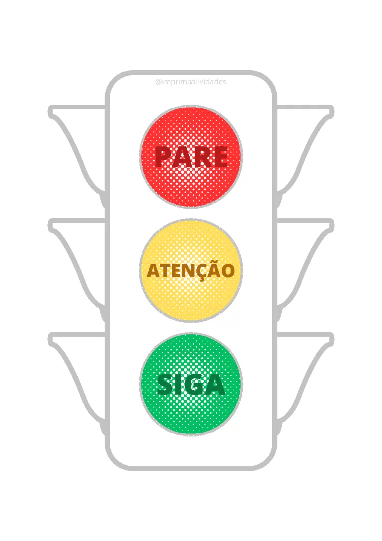 Aprendendo as cores do semáforo