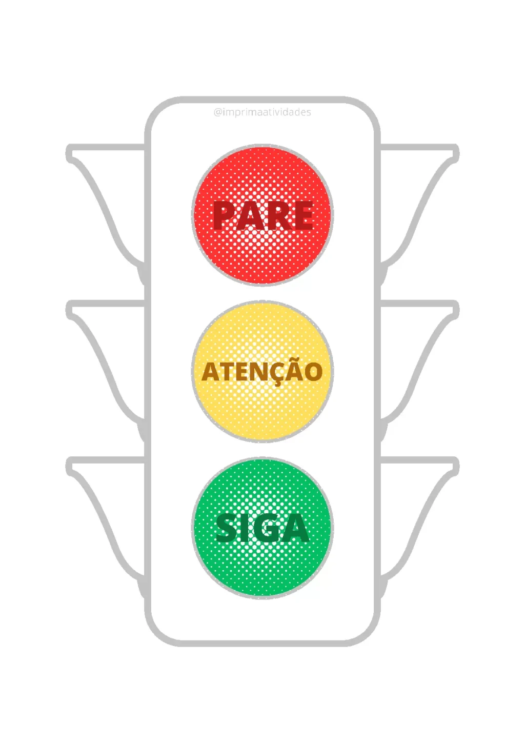 Aprendendo as cores do semáforo