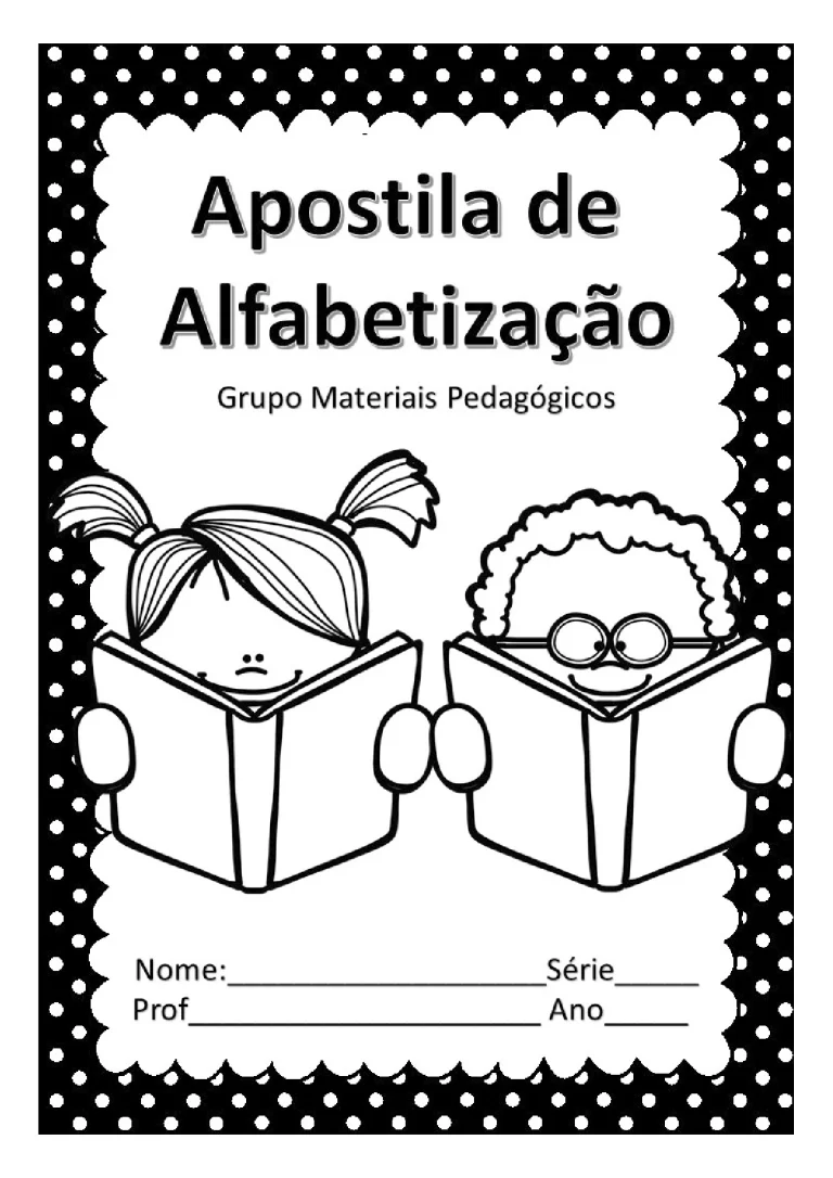 Apostila de alfabetização para crianças