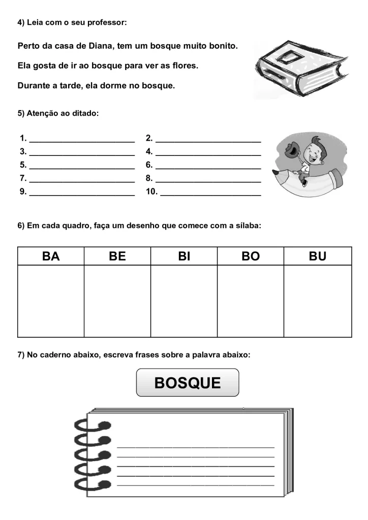 Apostila de alfabetização para crianças — p5 | Atividades Educação Infantil (ensinoja.com.br)