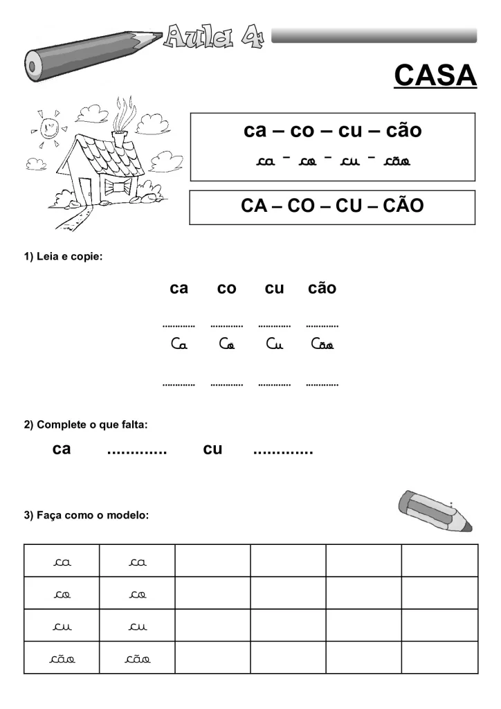 Apostila de alfabetização para crianças — p6 | Atividades Educação Infantil (ensinoja.com.br)