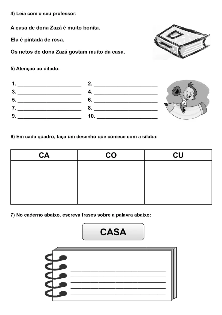 Apostila de alfabetização para crianças — p7 | Atividades Educação Infantil (ensinoja.com.br)