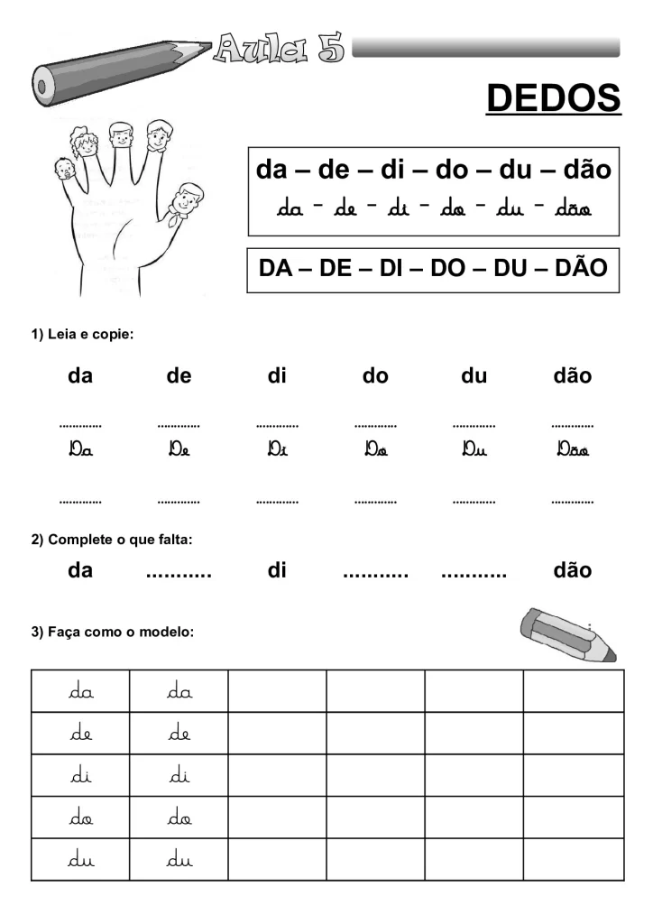 Apostila de alfabetização para crianças — p8 | Atividades Educação Infantil (ensinoja.com.br)