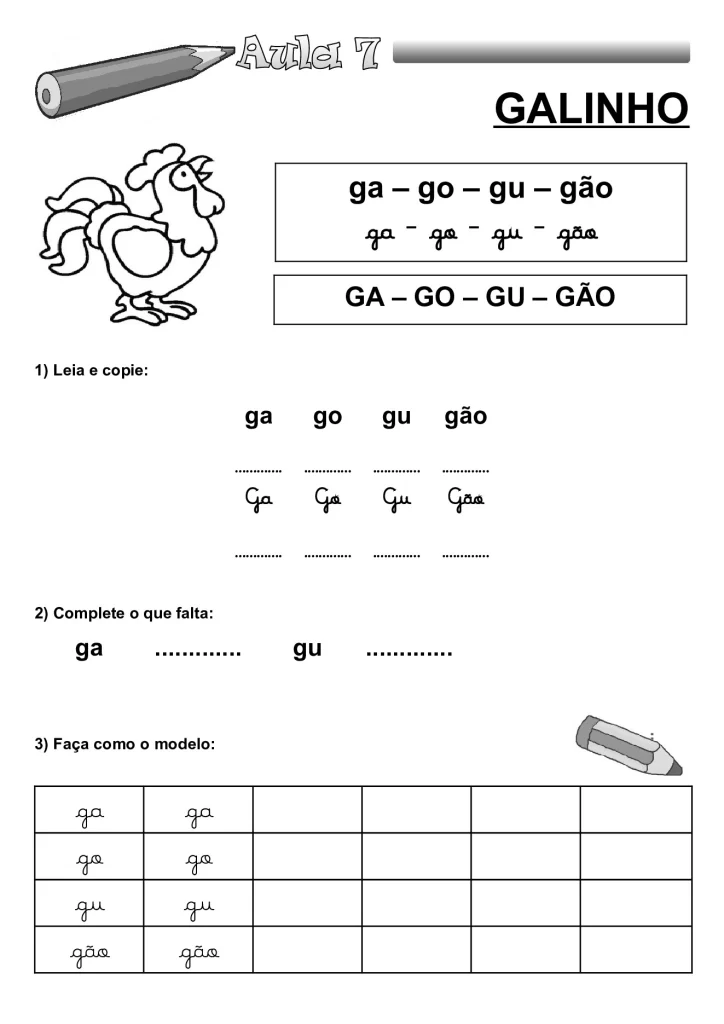 Apostila de alfabetização para crianças — p12 | Atividades Educação Infantil (ensinoja.com.br)