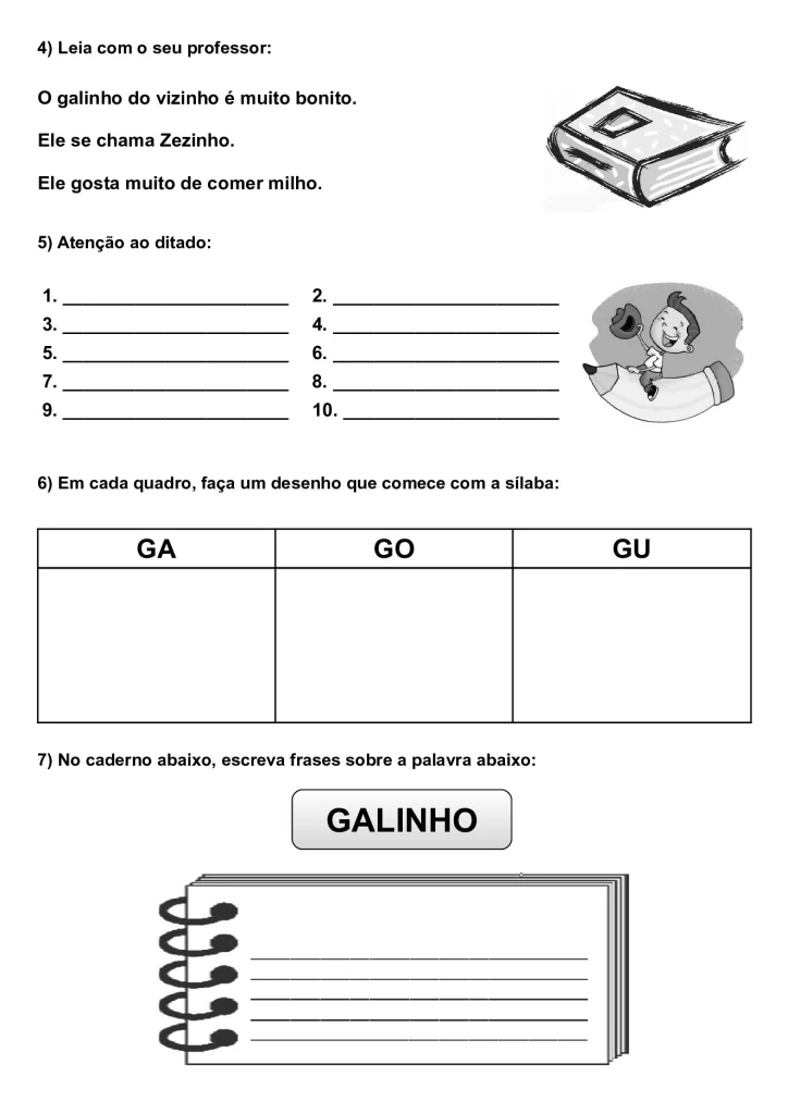 Apostila de alfabetização para crianças — p13 | Atividades Educação Infantil (ensinoja.com.br)