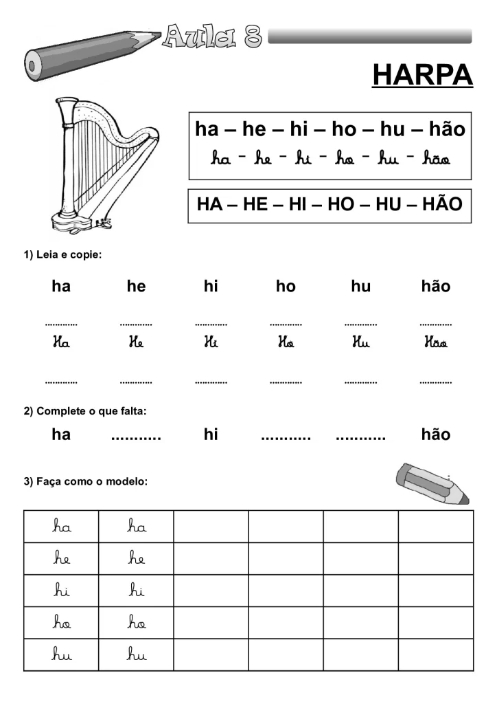 Apostila de alfabetização para crianças — p14 | Atividades Educação Infantil (ensinoja.com.br)
