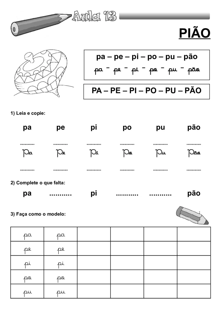 Apostila de alfabetização para crianças — p24 | Atividades Educação Infantil (ensinoja.com.br)