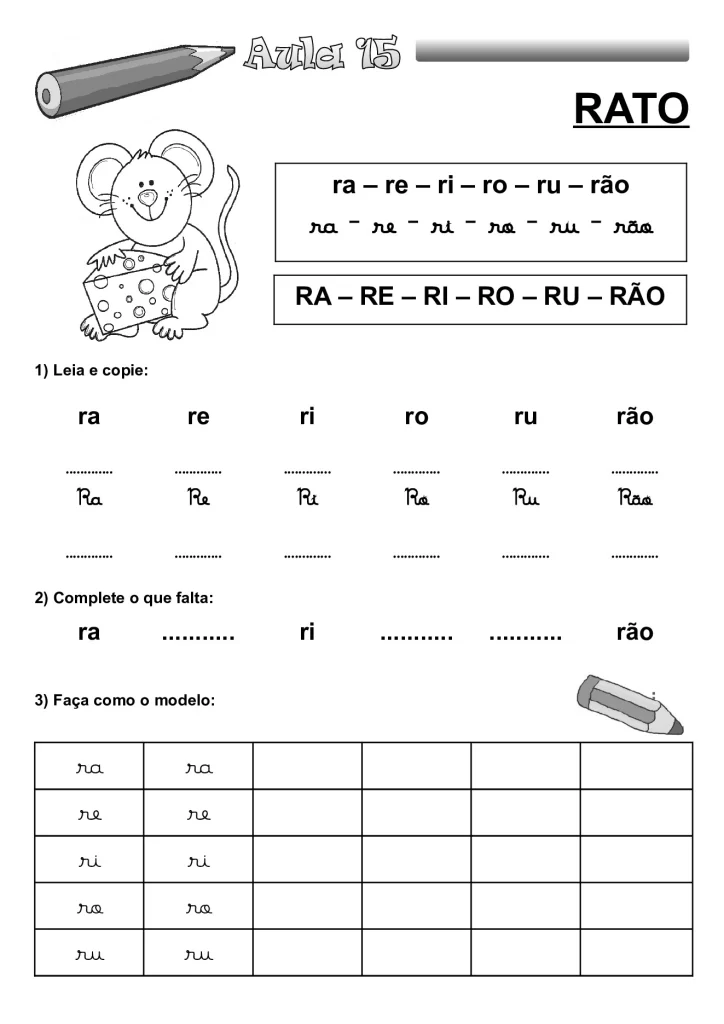 Apostila de alfabetização para crianças — p28 | Atividades Educação Infantil (ensinoja.com.br)
