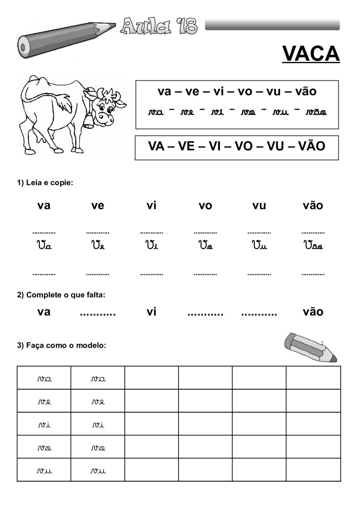 Apostila de alfabetização para crianças — p34 | Atividades Educação Infantil (ensinoja.com.br)