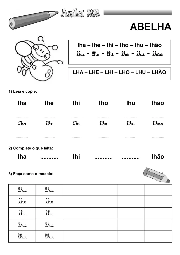 Apostila de alfabetização para crianças — p42 | Atividades Educação Infantil (ensinoja.com.br)