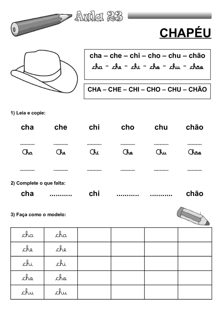 Apostila de alfabetização para crianças — p44 | Atividades Educação Infantil (ensinoja.com.br)