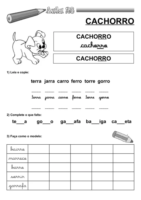 Apostila de alfabetização para crianças — p54 | Atividades Educação Infantil (ensinoja.com.br)