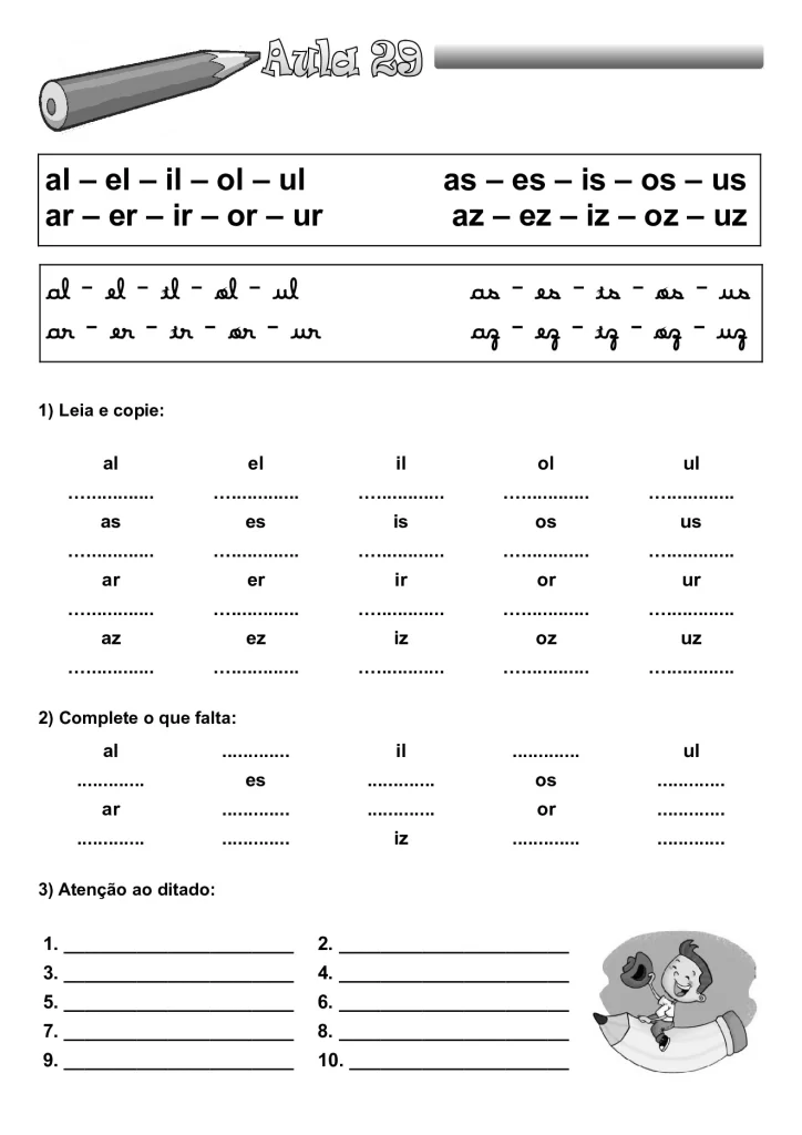 Apostila de alfabetização para crianças — p56 | Atividades Educação Infantil (ensinoja.com.br)