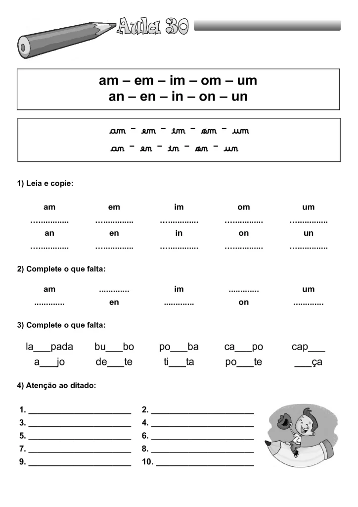 Apostila de alfabetização para crianças — p57 | Atividades Educação Infantil (ensinoja.com.br)