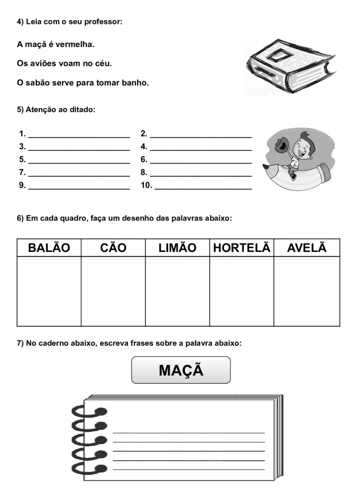 Apostila de alfabetização para crianças — p62 | Atividades Educação Infantil (ensinoja.com.br)