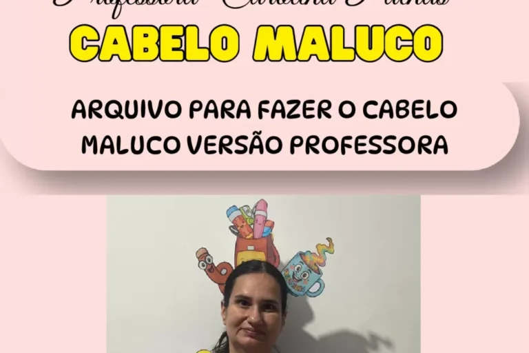 Atividade divertida: cabelo maluco para professores — p1 | Atividades Educação Infantil (ensinoja.com.br)