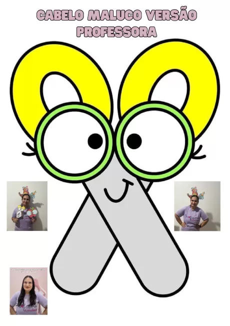 Atividade divertida: cabelo maluco para professores — p6 | Atividades Educação Infantil (ensinoja.com.br)