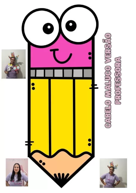 Atividade divertida: cabelo maluco para professores — p7 | Atividades Educação Infantil (ensinoja.com.br)