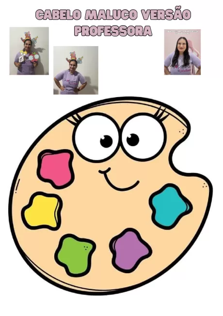 Atividade divertida: cabelo maluco para professores — p18 | Atividades Educação Infantil (ensinoja.com.br)
