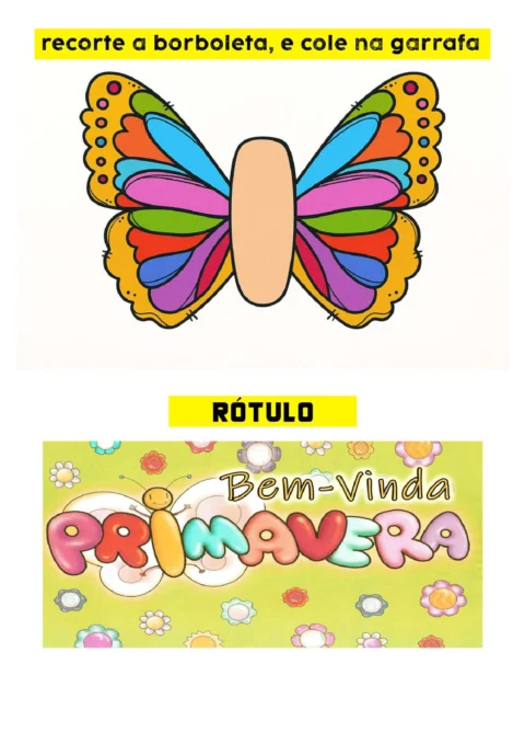 Atividade educativa: borboleta na garrafa — p3 | Atividades Educação Infantil (ensinoja.com.br)