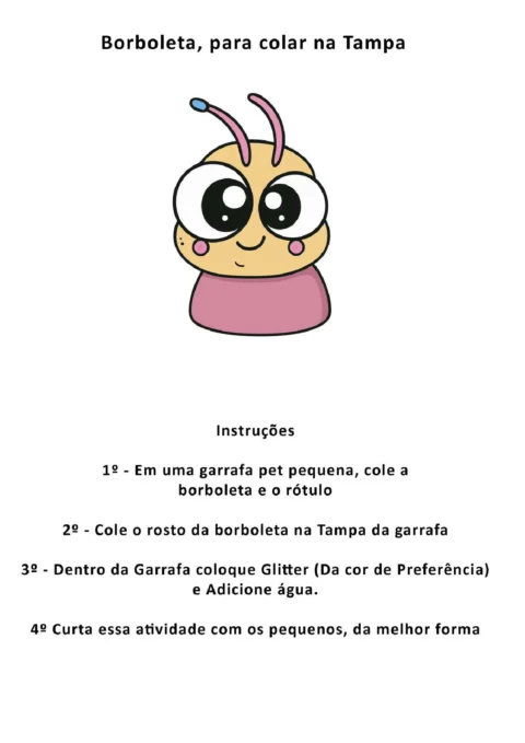 Atividade educativa: borboleta na garrafa — p4 | Atividades Educação Infantil (ensinoja.com.br)