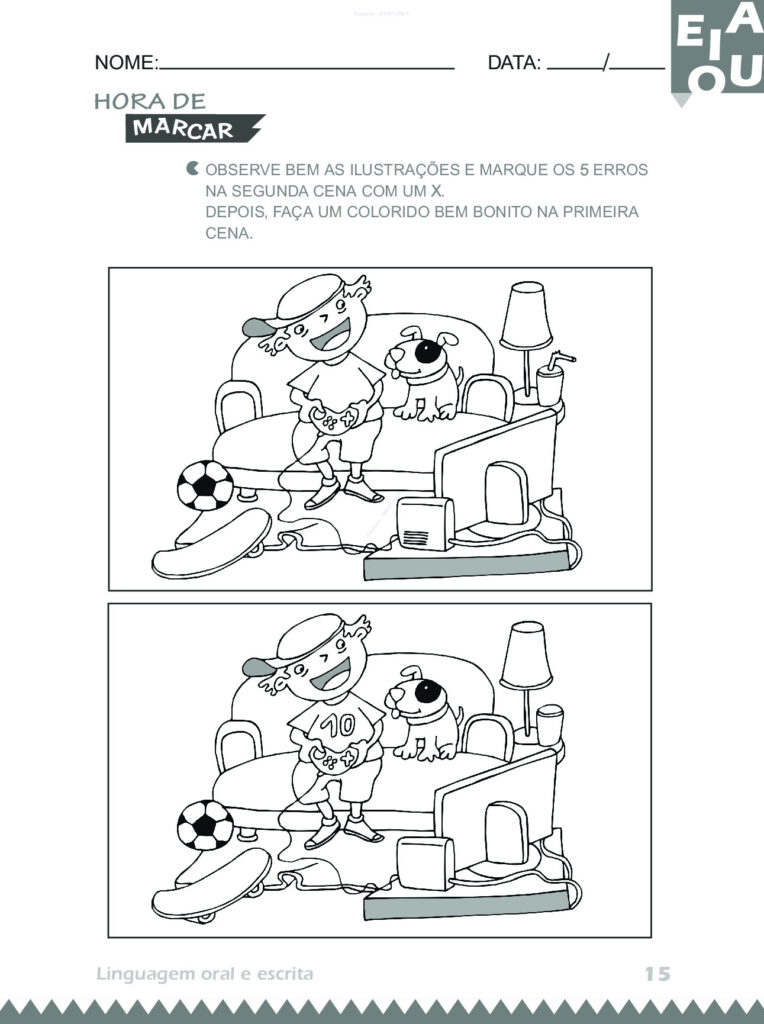 Atividades 4 anos: Linguagem Oral e Escrita (PDF) — p15 | Atividades Educação Infantil (ensinoja.com.br)