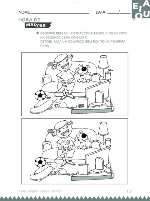 Atividades 4 anos: Linguagem Oral e Escrita (PDF) — p15 | Atividades Educação Infantil (ensinoja.com.br)