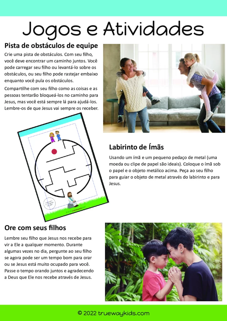 Atividades Bíblicas: Jesus Recebe as Crianças (PDF para Imprimir) — p5 | Atividades Educação Infantil (ensinoja.com.br)