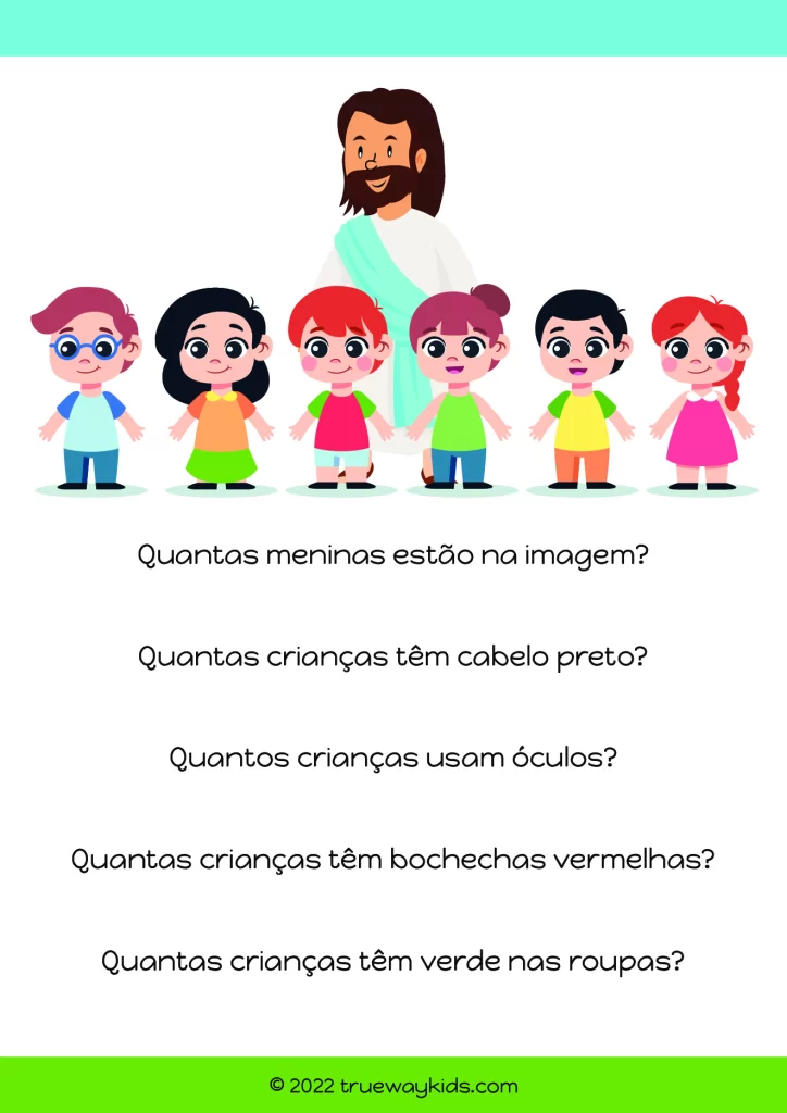 Atividades Bíblicas: Jesus Recebe as Crianças (PDF para Imprimir) — p7 | Atividades Educação Infantil (ensinoja.com.br)