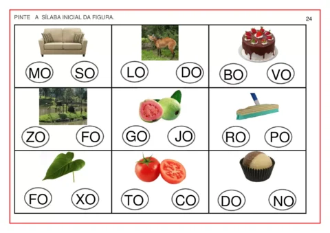 Atividades de alfabetização letra O - sílaba inicial — p25 | Atividades Educação Infantil (ensinoja.com.br)