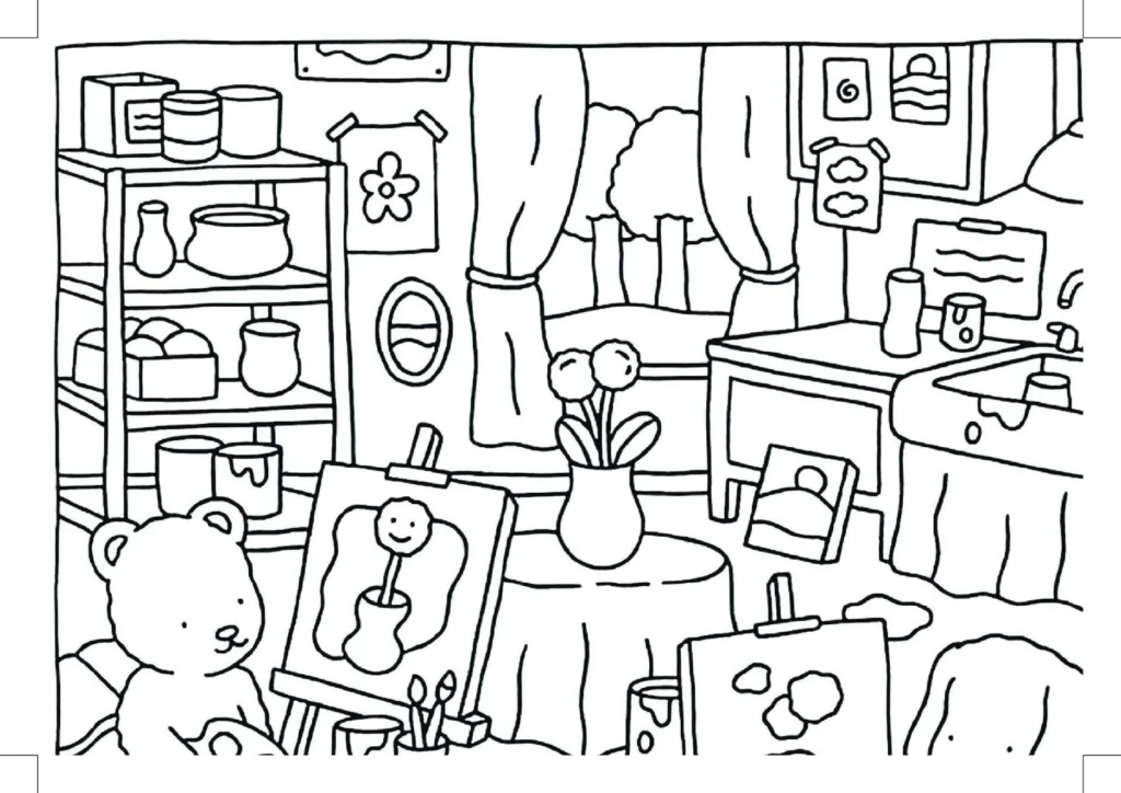 Painel Bobbie Goods Grande para Colorir
